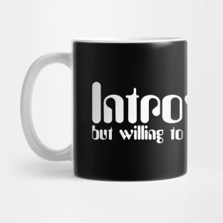 Introverted but willing to discuss skinscare Funny sayings Mug